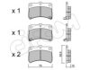 CIFAM 822-459-0 Brake Pad Set, disc brake